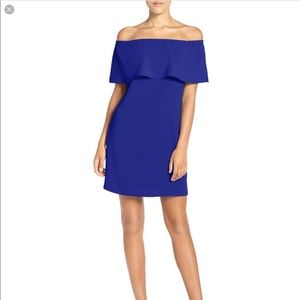 Off the shoulder shift dress